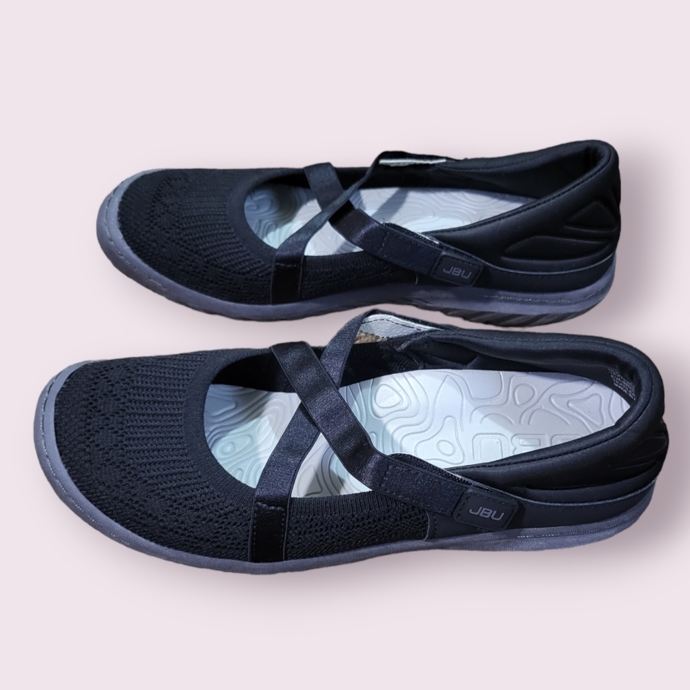 JBU by Jamba Camila (B3CMV01) Mary Jane Knit Vegan Flats